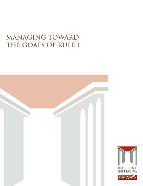 Managing Toward the Goals of Rule 1