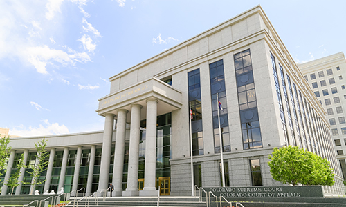 "exterior of Colorado Supreme Court building"