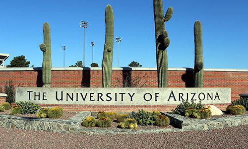 "University of Arizona sign"