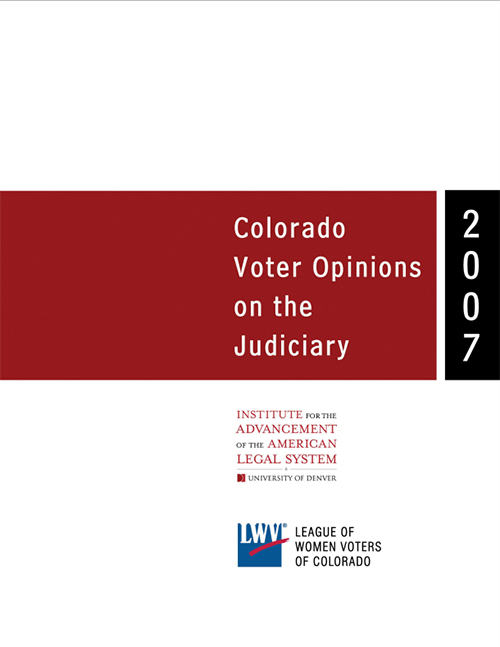 Survey: Colorado Voter Opinions on the Judiciary