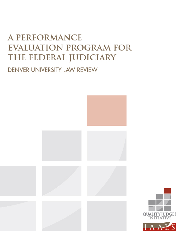 A Performance Evaluation Program for the Federal Judiciary