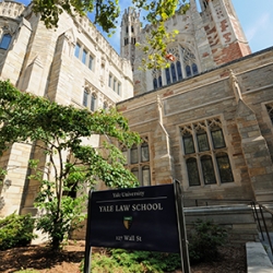 exterior of Yale Law School