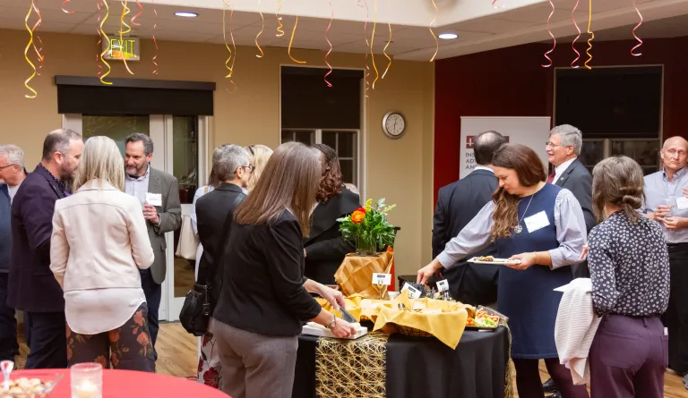 People mingling at IAALS 20th Birthday Party