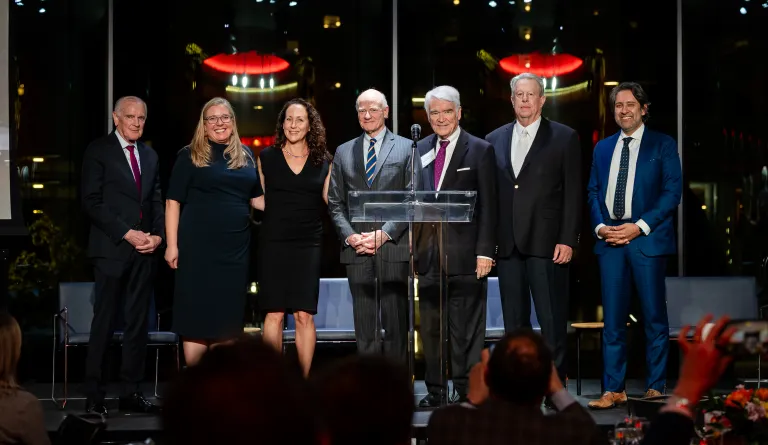 The Rebuilding Justice Awardees accept their award at the 18th Annual Rebuilding Justice Award Dinner.