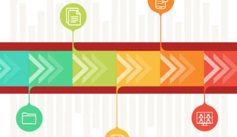 timeline of court events on cover of publication