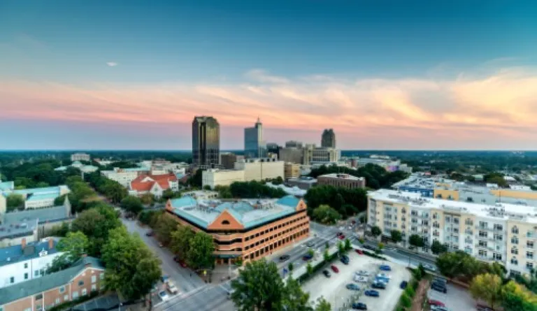 cityscape at twilight