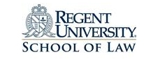 The logo of Regent University School of Law
