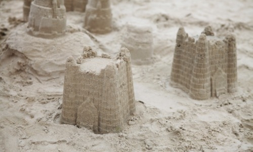 sandcastles in sandbox