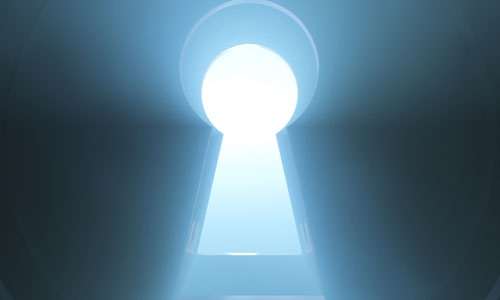 blue keyhole