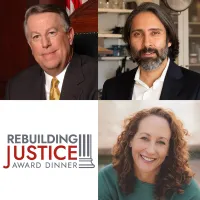 Five headshots of people. 