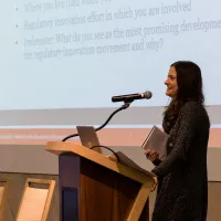 Jessica Bednarz presenting at an IAALS convening.