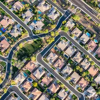aerial view of residential development