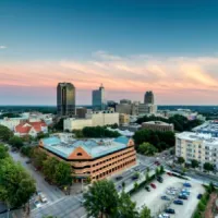 cityscape at twilight
