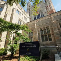 exterior of Yale Law School