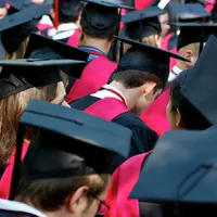 Harvard Law School graduates at commencement ceremony