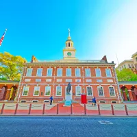 Independence Hall in Philadelphia on a sunny day