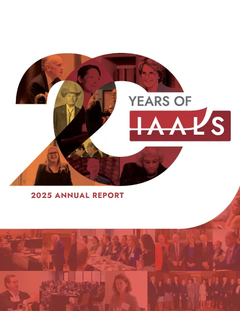 IAALS 2025 Annual Report cover