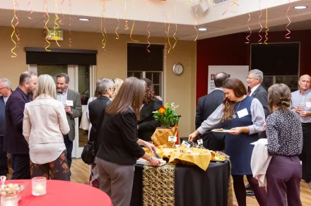 People mingling at IAALS 20th Birthday Party