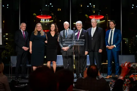The Rebuilding Justice Awardees accept their award at the 18th Annual Rebuilding Justice Award Dinner.