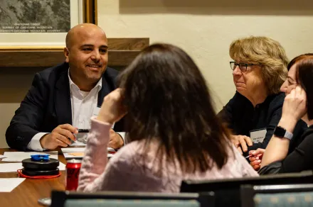 A group collaborating at IAALS’ Family Law Evolved: A Non-Adversarial Model for Modern Families convening