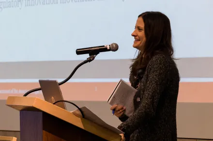 Jessica Bednarz presenting at an IAALS convening.