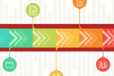 timeline of court events on cover of publication