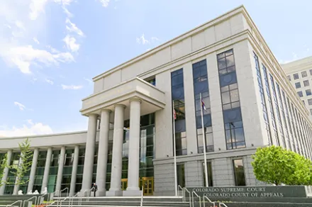 exterior of Colorado Supreme Court building