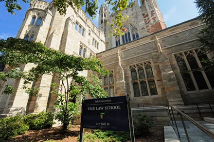 exterior of Yale Law School