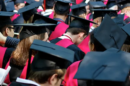 Harvard Law School graduates at commencement ceremony