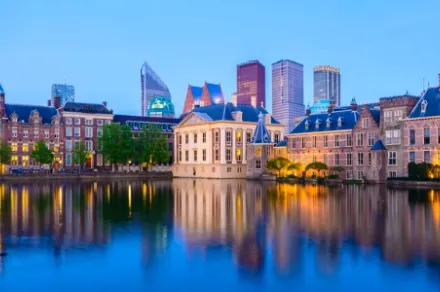 The Hague at twilight