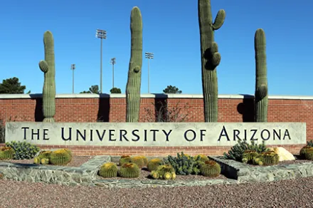 University of Arizona sign