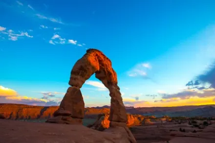 Arches National Park at sunset
